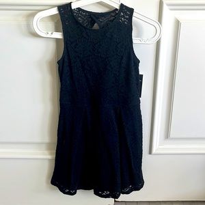 Abercrombie kids lace black holiday dress